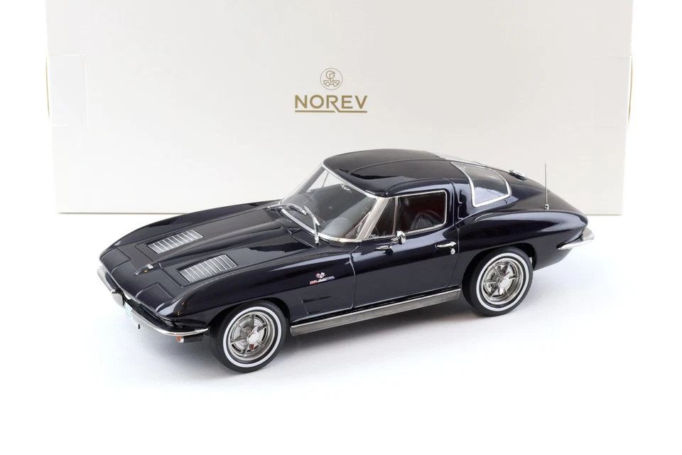 Chevrolet Corvette Sting Ray 1963 cupé Daytona azul 1:18 Norev - limitado 200 piezas Foto 1 de 4