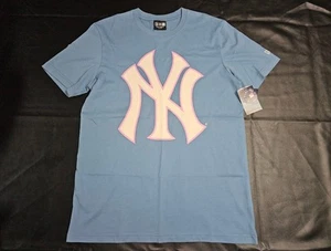 Camiseta New York Yankees New Era Algodón Caramelo Para Hombre Tallas M/L Azul Claro/Rosa ⚾️ - Imagen 1 de 8