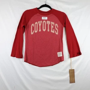 Camisa Arizona Coyotes Mujer XS Roja Manga 3/4 NHL Hockey Retro Marca Algodón Camiseta - Imagen 1 de 12