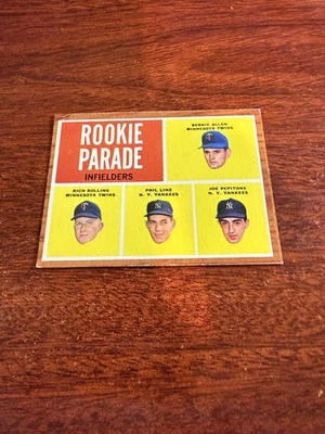 1962 Topps #596 Rookie Parade Joe Pepitone High #. EX Foto 1 de 2