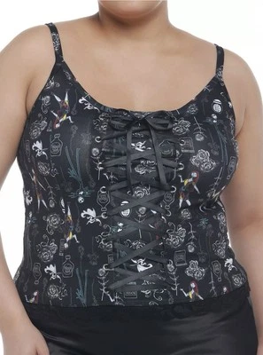 Hot Topic Pesadilla antes de Navidad personajes con cordones cami talla grande 2 Foto 1 de 4