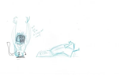 Cloudy with a Chance of Meatballs Production Character Drawing Flint 2009 1 - Image 1 of 2
