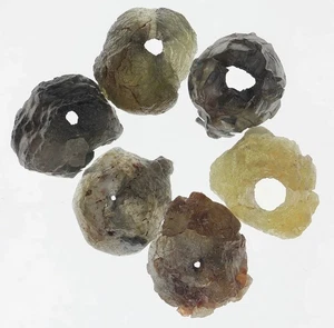 Diamante rugoso suelto natural de 2,51 quilates 6 piezas, curva perforada para joyería - Imagen 1 de 2