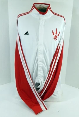 2000s Toronto Raptors #44 Game Used White Warm Up Jacket 2XL DP57428 - Image 1 of 4