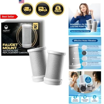 Water Filter Replacement Sink Faucet Filter Cruelty-Free BPA Free Kitchen Bat... - Image 1 of 4