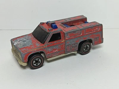 HOT WHEELS RED LINE EMERGENCY UNIT 1974 MADE IN HONG KONG CONDIZIONI COME FOTO - Immagine 1 di 4