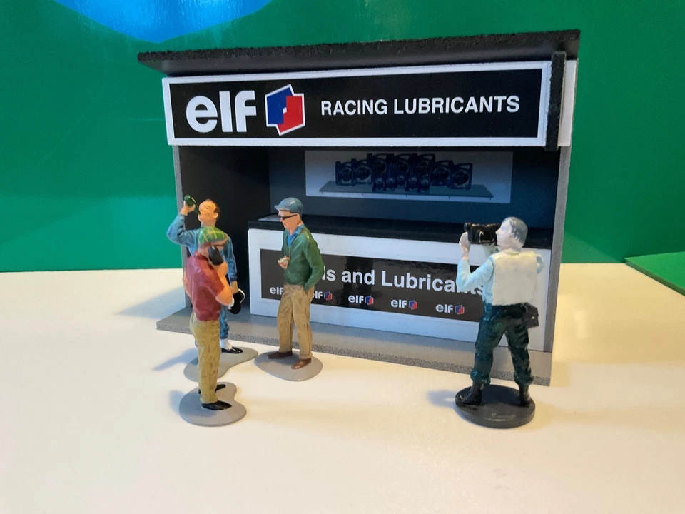 SCTB Escala 1:32 Elf Pit Building Le Mans Ninco Scalextric Carrera SCX Building