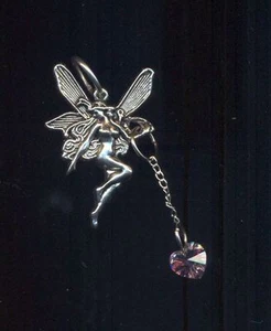 Ciondolo Fata liberty con cuore Swarovski - Foto 1 di 1