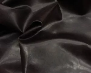 Vinyl Upholstery Faux Leather 56" Wide Brown Wet Look vinyl fabric - Picture 1 of 1