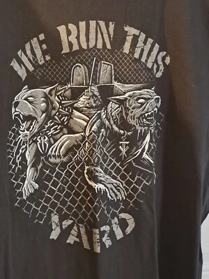 WWE Roman Reigns Undertaker Graveyard Dogs Tshirt Mens Size 3X We Run This Yard - Image 1 of 4