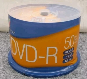 Color Research DVD-R 50 Pack 16X 120 Mins 4.7GB. New. - Afbeelding 1 van 5