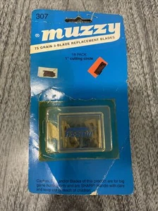 Muzzy 75 Grain 3-Blade Replacement Blades 18 pack 1" Cutting Dia. 307 - Picture 1 of 3