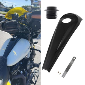 Cubierta de consola de combustible para tablero negro brillante para Harley Road Glide 08-23 + tapa del tanque de gasolina - Imagen 1 de 16