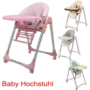 Baby Hochstuhl Kinderhochstuhl Kinderstuhl Hocker Essstuhl Klappbar Fußstütze DE - Bild 1 von 44