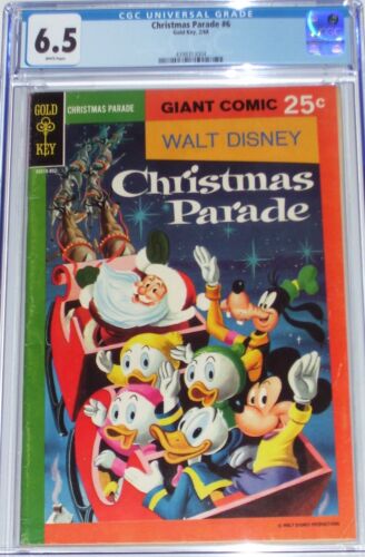 Walt Disney's Christmas Parade #6 CGC 6.5 from Feb 1968.