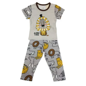 Cute Lion Design Cotton Pajama Set - Picture 1 of 1