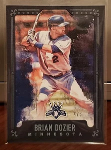 2017 Diamond Kings Baseballkarte Brian Dozier schwarz #4/5 Dodgers Zwillinge - Bild 1 von 2