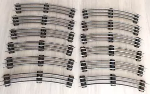 O Gauge HORNBY TRACK 12 x CURVED Rails / 3 Rail Electric Track (F) - Picture 1 of 7