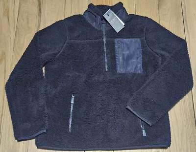 NUEVO CON ETIQUETAS Lauren Ralph Lauren Mujer’s Azul Marino Polar 1/2 Cremallera Pullover Sudadera Foto 1 de 4
