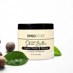 Pure African Refined Shea Butter Unscented 8 oz. Deep Moisturizer for dry skin. - Picture 1 of 6