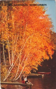 Postal de colección St. Germain, Wisconsin WI-Durante el otoño-sin publicar - Imagen 1 de 2