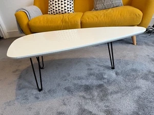 Custom made imitation marble coffee table - Picture 1 of 6