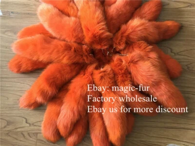 50 un. Teñido Naranja de Cola de Zorro Azul Llavero Cola de Piel Cosplay Disfraz Accesorio Foto 1 de 4
