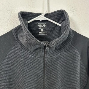Mountain Hardwear Women’s Dark Gray Funnel Neck Full Zip Fleece Jacket Size L - Picture 1 of 13