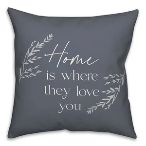 Creative Products Love You Back Slate 18 x 18 Indoor / Outdoor Pillow - Picture 1 of 3