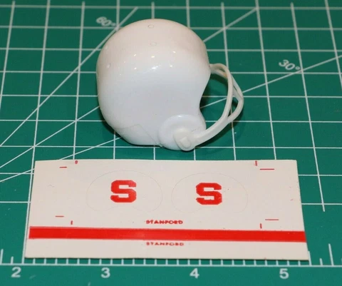 1978 NCAA Vintage Stanford Cardinals mini gumball football helmet decal TREE SU Cover