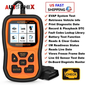 Automotive OBD2 Code Readers Scanners Car Diagnostic Tool Check Engine Fault US - Picture 1 of 15