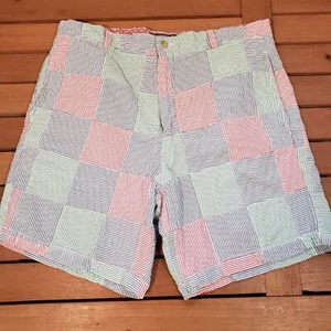 Vineyard Vines Patchwork Multicolor Striped Shorts Men's Size 36 Picnic - Picture 1 of 7