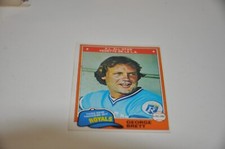 Opc o pee chee baseball card 1981 #113 George Brett kansas city royals mlb white