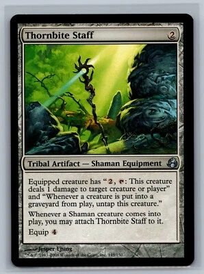 Magic The Gathering Morningtide Thornbite Staff #145/150 MTG TCG CCG - Image 1 of 2