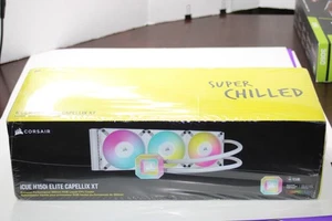 Corsair iCUE H150i Elite Capellix 360 mm RGB líquido CPU enfriador blanco - nuevo sellado - Imagen 1 de 9