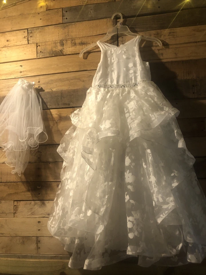 Chantilly Place Communion Dress 6x - Image 1 of 4