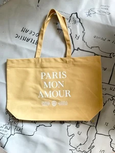 Neu ohne Etikett Sezane Canvas Beuteltasche gelb Paris - Bild 1 von 4