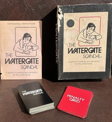 The Watergate Scandal Card Game 1973 Vintage American Symbolic Corp Complete - Image 1 of 4