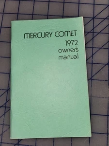 1972 Mercury Comet Owners Manual Original - Picture 1 of 1