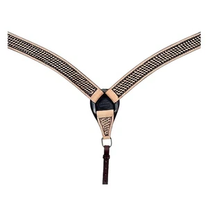 52BH HILASON Western Horse Headstall Breast Collar Set Tack Genuine American - Picture 1 of 7