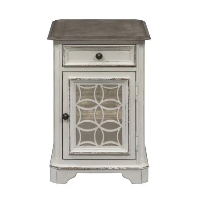 Magnolia Manor White Chair Side Table - Image 1 of 4