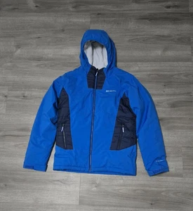 Columbia Jacket Boys XL 18-20 Blue Omni Tech Snowboarding Hooded Insulated Coat - Picture 1 of 12