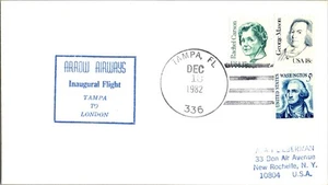 Arrow Air Erstflug Tampa Florida - London England - 1982 - Bild 1 von 2