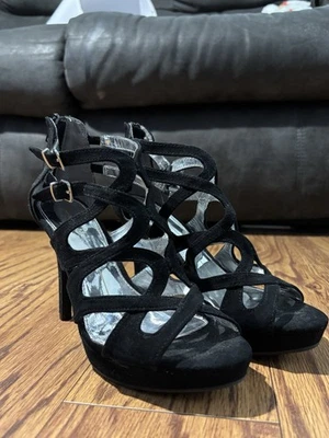 Report Women's  Strappy High Heel 4 Black Size 7 - Image 1 of 4