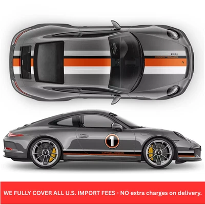 LE MANS RACING STRIPES graphic decals set for Porsche Carrera / Cayman / Boxster - Image 1 of 4
