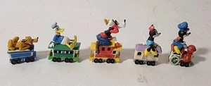 Vintag 1998 Hallmark Merry Miniatures Mickey & Co. Express Disney Train Set of 5 - Picture 1 of 5
