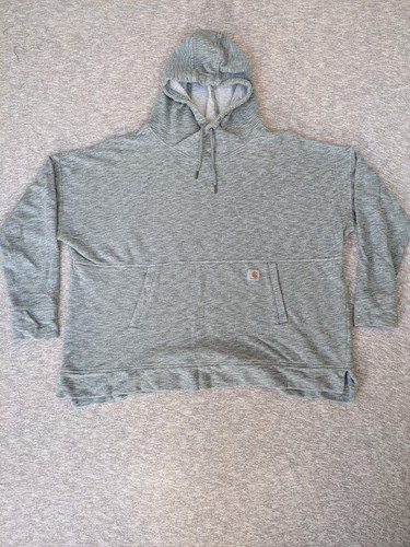 VETEMENTS Felpa con cappuccio Carhartt donna Newberry collo cappuccio XXL verde heathered pullover felpa con cappuccio