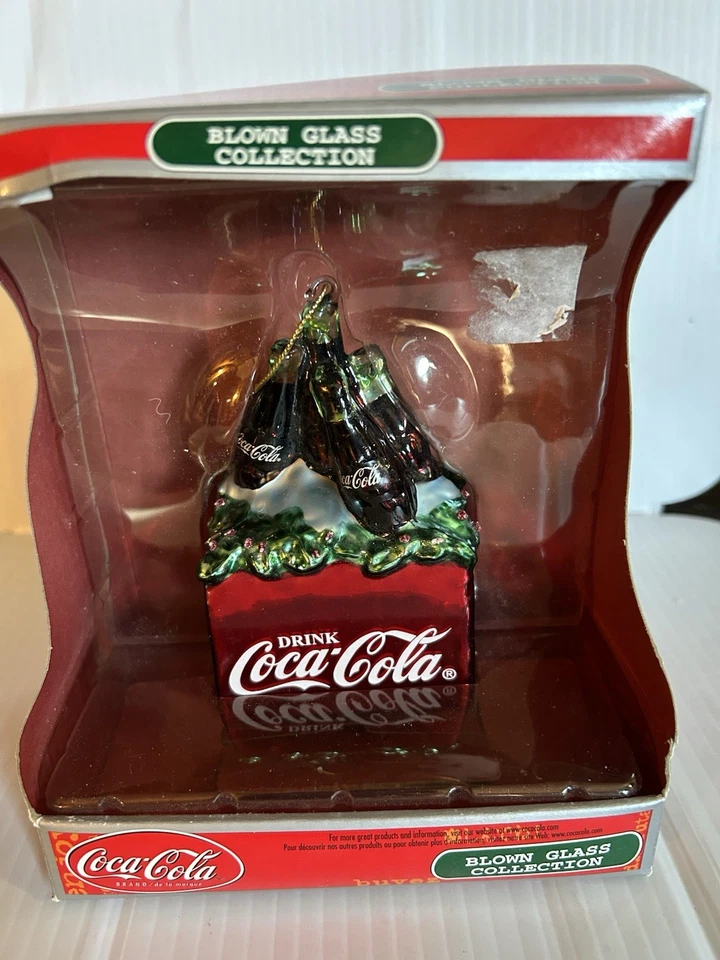 COCA-COLA BLOWN GLASS LIMITED EDITION TREE ORNAMENT By CAVANACH - Image 1 of 4