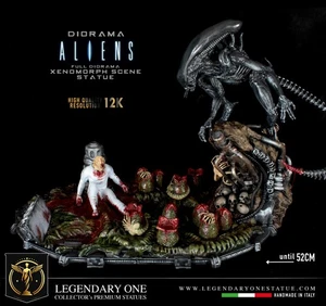 Alien Xenomorph Action Figure scala 1/4 Diorama + LED Statua Alta Qualità 32 cm - Picture 1 of 17