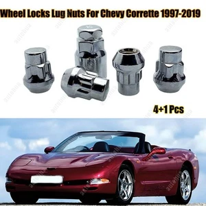 For Chevrolet Corvette 97-19 M12 x 1.5 Anti-Theft Wheel Locks Lug Nuts Cone Seat - Picture 1 of 9